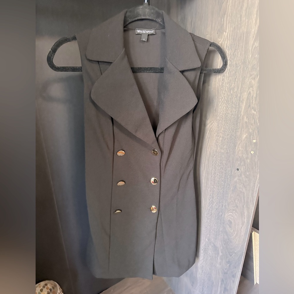 Collared Black Dress